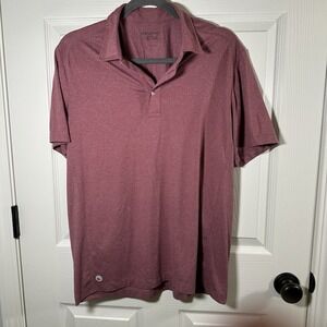 UNTUCKit‎ Men's Clavidor Short Sleeve Polo Size L Red